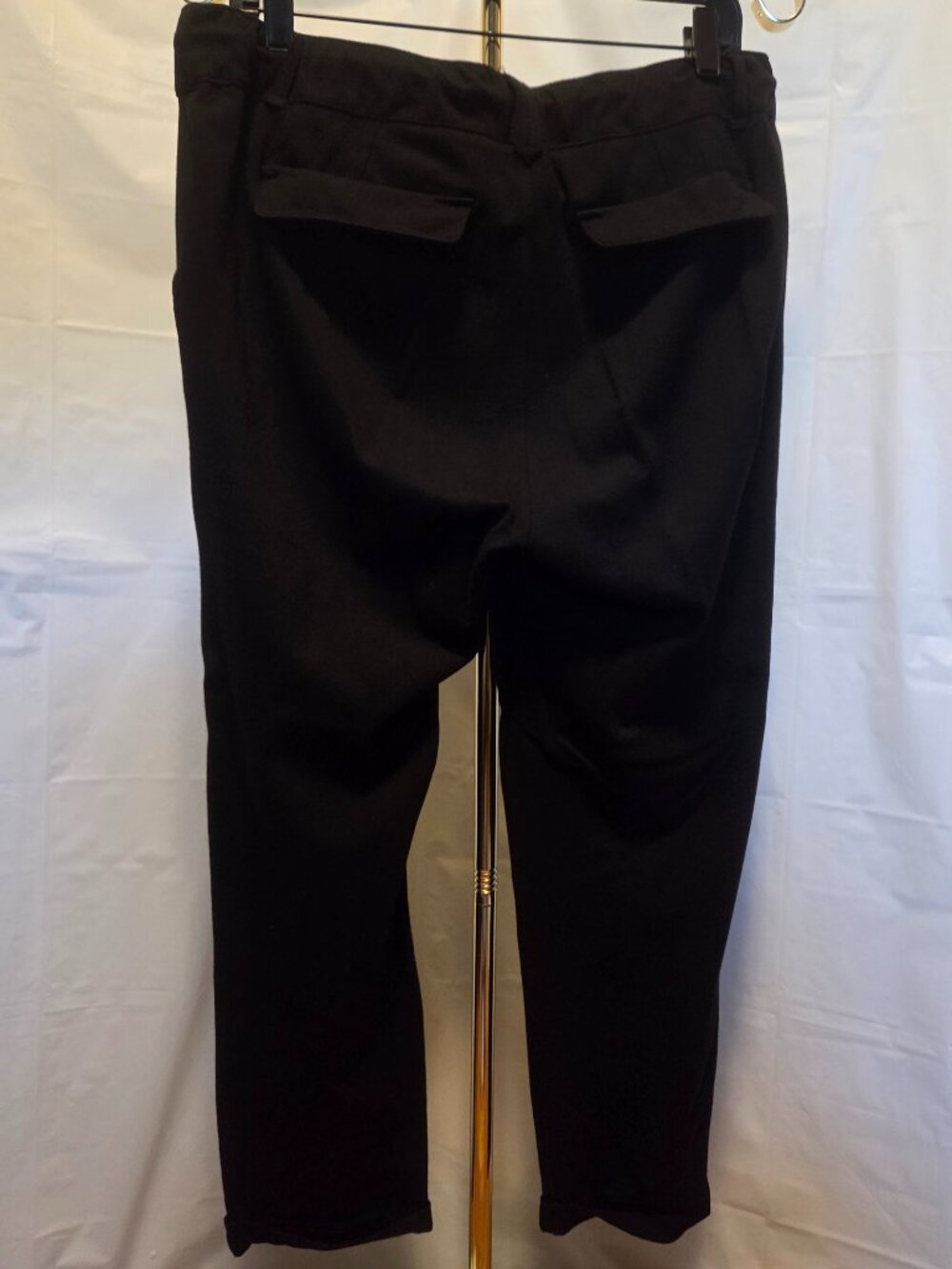 Democracy "Ab"solution Black High Rise Drawstring Cropped Pants Size L - Picture 7 of 11